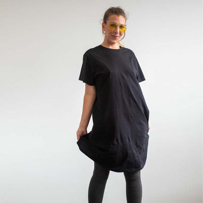 The Side Opening T-shirt Dress - recovawear